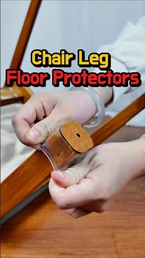 No More Scratched Floors! ✨ These Chair Leg Covers Are a Game Changer #lifehacks