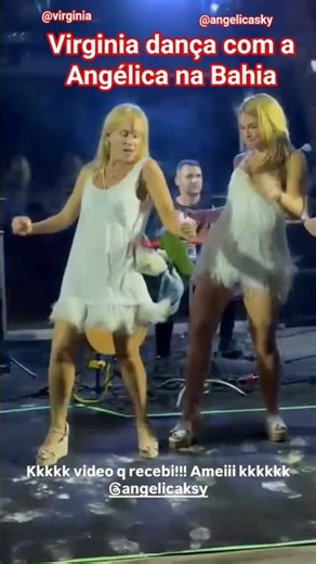 Virgínia dança com Angélica na Bahia #shorts #virginiafonseca