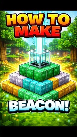 🚨‘MINECRAFT' me Beacon Banane Ka Tarika ⚡ Minecraft Tutorial | #minecraftshorts