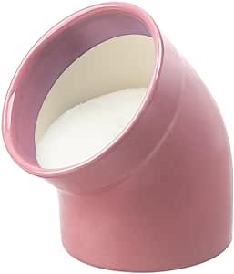 Salt Pig, Dishwasher Safe Ceramic Salt Cellar Modern and Minimalist, Salt Pig Ceramic for Convenient Access to Seasoning, Wide Caliber Salt Holder for Counter, Pink