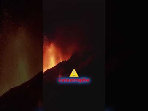 Breakfast interrupted by an exploding volcano! 🌋