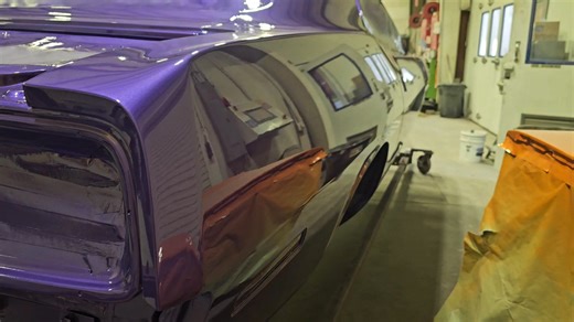 1971 'Cuda Tribute! Look at that paint before cut & buff Auto Metal Direct PPG Classic Industries LEED Brakes Max Wilwood Disc Brakes discovery Performance Car Graphics Instrument Specialties inc | Graveyard Carz