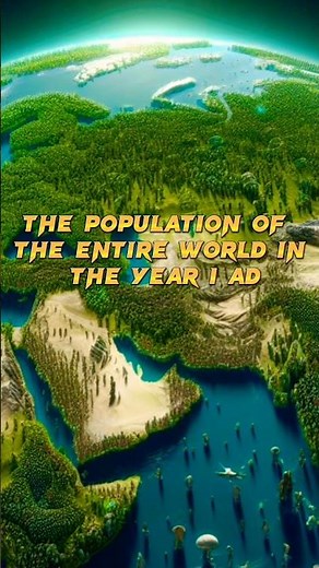 The World Population in the Year 1 AD #history