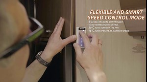 TITAN- 12V DC IP55 Waterproof Double Rack Mount Ventilation Cooling Fan with Timer and Speed Controller- TTC-SC20 (90mm)