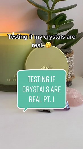 || Rose Quartz || Testing crystals to see if they are real. #crystals #natures..crystals #rosequartz #realorfake #xyzbca