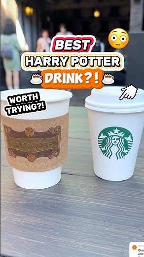 MUST-TRY Harry Potter Drink @ Universal! 😮☕️ (Hot Butterbeer & a Surprise)