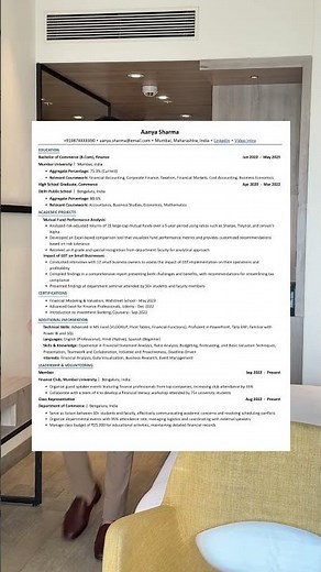 Best Resume Template for Internships | 2025 ✅