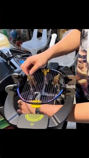 Clean Racket Setup Inside Sports Workshop.