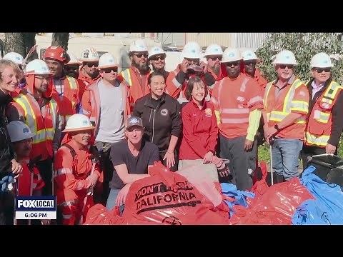 Gov. Newsom cleans up trash, connecting blight and crime