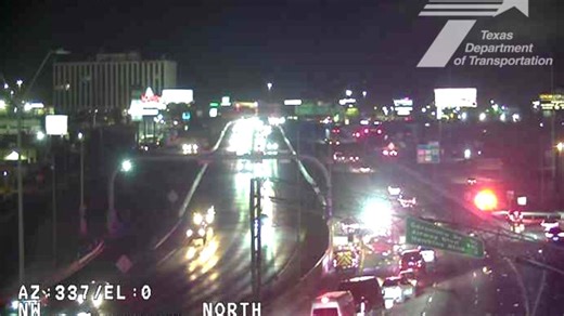 Crash knocks down freeway sign bridge, closes I-10 in Central El Paso