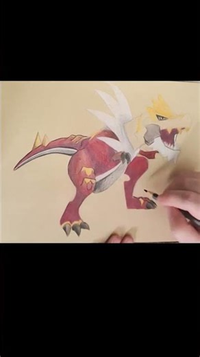 DRAWING EVERY SINGLE POKEMON - TYRANTRUM #art #pokemon #kalos #gen6 #fossil #trex #dinosaur #rock