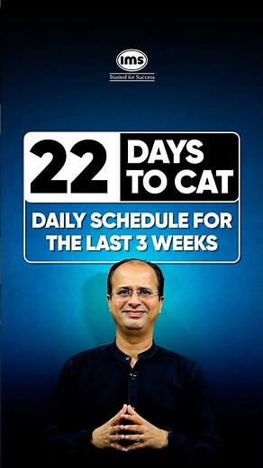 🗓️22 Days to CAT 2025🕙Daily schedule for the last 3 weeks #shorts