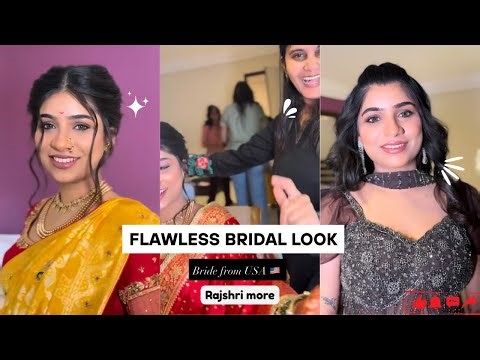 Real Bride from USA 🇺🇸💍 | Elegant Bridal Makeup Transformation