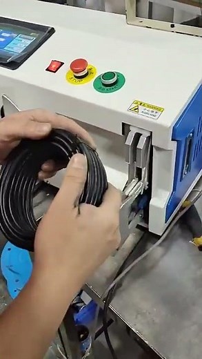 Automatic Wire Coiling Bundling Machine Meter Counting Fixed Length Cable Winder With English PLC