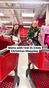 Which one are you? With your first kid you're checking every box, with more than one kid the chaos multiplies😂Have you finished your Christmas shopping? #momof1 #momof3 #3kids #christmasshopping #momof3boys #socalmoms | Selah Victor