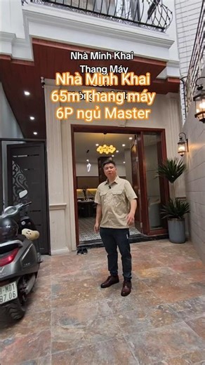 Nhà Minh Khai, Hai Bà Trưng, HN 65m vuông, 6P ngủ thang máy, gần oto