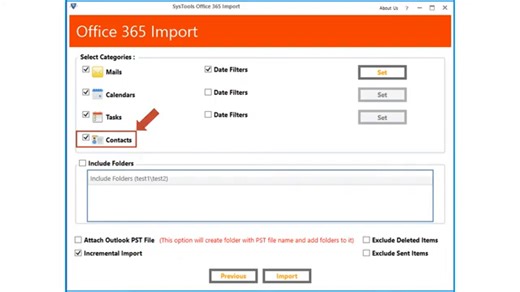 SysTools Import PST to Office 365