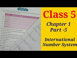 Class 5 Chapter 1 Part-5 | International Number System | Class 5th Maths