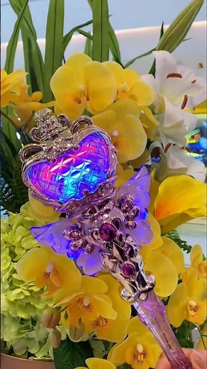Magical LED Princess Wand ✨💜 Stunning Light Show! #MagicWand #Shorts