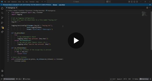 #python #cybersecurity #prodigyinfotech | Shamyuktha Shruthi S