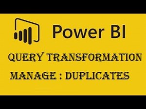 How to remove duplicate Rows in Power Query || Power BI
