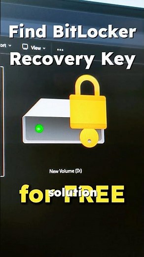 FREE Tool to Find BitLocker Recovery Key #pctips #bitlocker