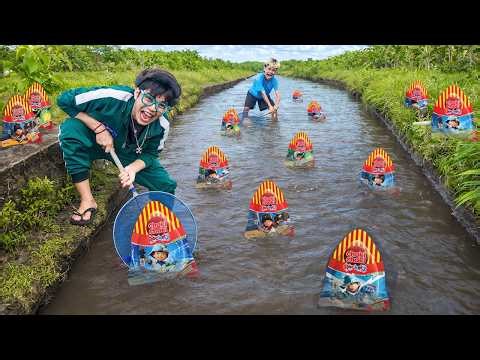 Kita Berburu TELUR CHOKI2 BOBOIBOY JUMBO Langka di Saluran Pengairan!!! Bocil Nangis Kena TlPU!!!