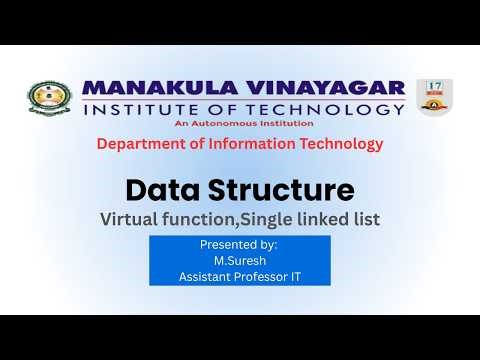 Virtual function & Single linked list | Data Structure