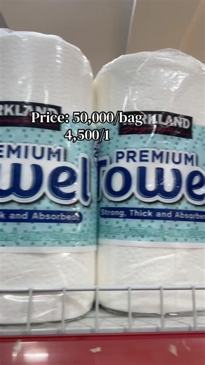 These are strong, thick and absorbent Kirkland Signature 2 ply Paper Towels has 12 individual rolls and 140 create a size sheets per roll that allows you to use half or whole sheets. These rolls are individually wrapped for your convenience for when you are on the go. Price: 50,000/bag 4,500/1 For bulk orders/complaints 📞Omolara - 08060114678 For wholesales and retail 📞Dammy - 08102301598 For Wholesale only 📞Halimat - 08144138632 🚶‍♀️🚶‍♂️ walk in Maventosh Ventures, opposite olona mosque as