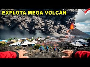 A mega volcano just erupted! Check out the images of how it just erupted today