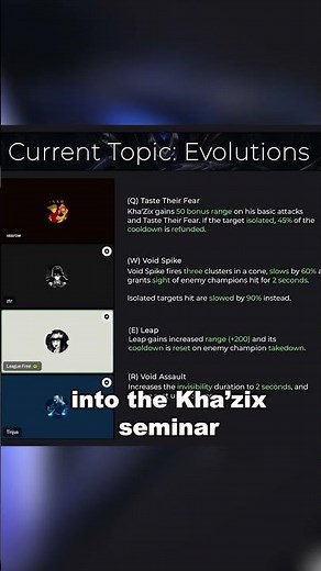 The BEST Evolution Order for Kha'Zix is..