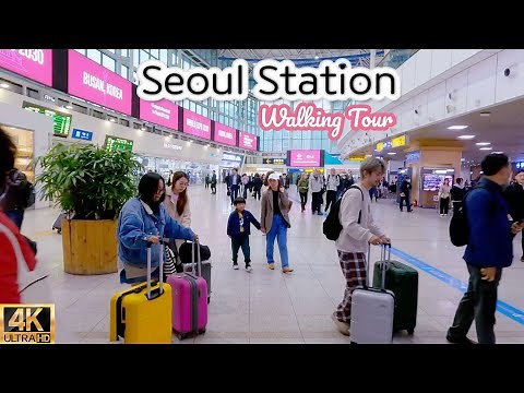 SEOUL KOREA | Explore Seoul Station to Go Anywhere in Korea | 서울역 워킹투어 | 4K WALK