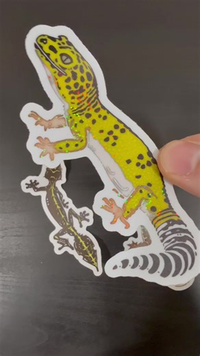 New gecko stickers 👀 #stickers #gecko #newproduct #foryoupage