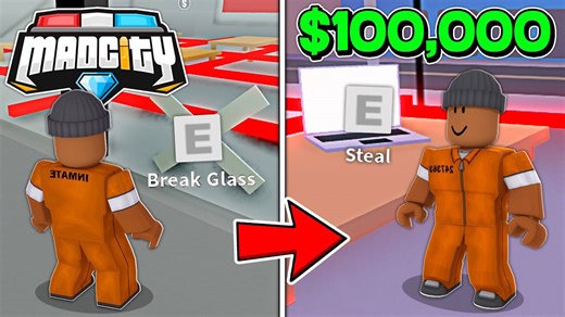 Fruit store heist in Roblox Mad City