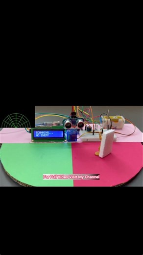 Radar System using Arduino & Ultrasonic Sensor #viralvideo