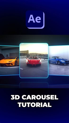 Abhishek Dubey | 3D Carousel Animation Tutorial in After Effects - No Plugins . Full Tutorial on my YouTube channel - Motion Nations (link in bio) . .... | Instagram