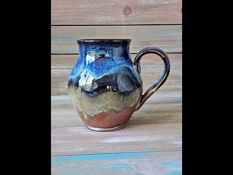 LAYERING AMACO GLAZES: ANCIENT COPPER, SAPPHIRE FLOAT, AND OATMEAL