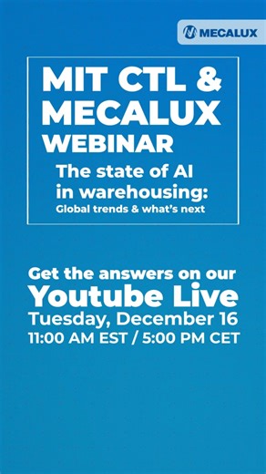 MIT - Mecalux Webinar - The state of AI in #warehousing
