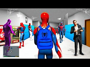 Joining SPIDERMAN SCHOOL In GTA 5 RP!