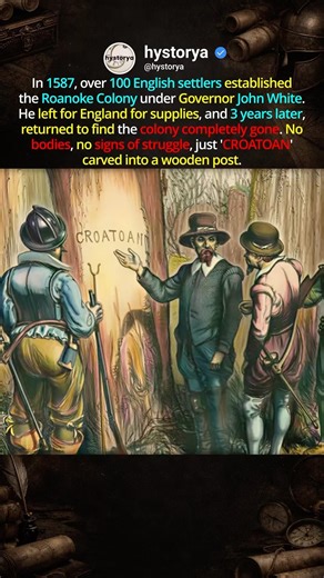 The Colony that Vanished 🏘️ #darkhistory #historyshorts