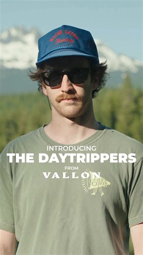 Introducing the Daytrippers. Classic 60s style meets maximum performance in these timeless sunglasses made from premium acetate, and fitted with V52® sports optics and a detachable sports headstrap for active days. Shop now at vallon.com | VALLON
