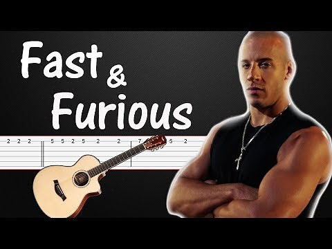 The Fast and the Furious | Guitar Tabs Tutorial (Guitar lesson)