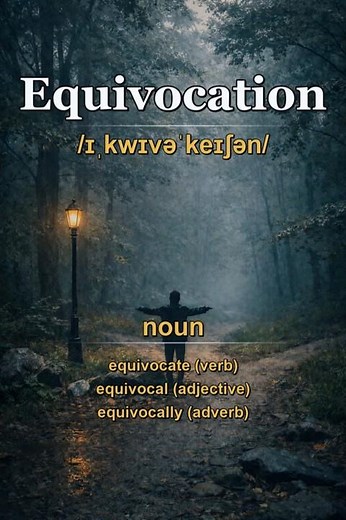 Equivocation meaning — Using ambiguous language to avoid a clear position