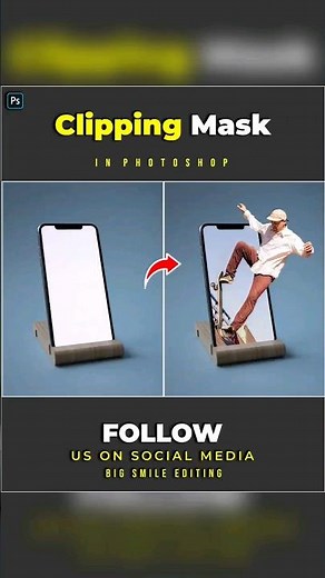 Easiest Way To Use Clipping Mask - Photoshop Tutorial