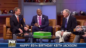 Today, we remember a legend. We were honored to celebrate Keith Jackson's 85th birthday with him in 2013, a moment we will never forget. | College Football on FOX