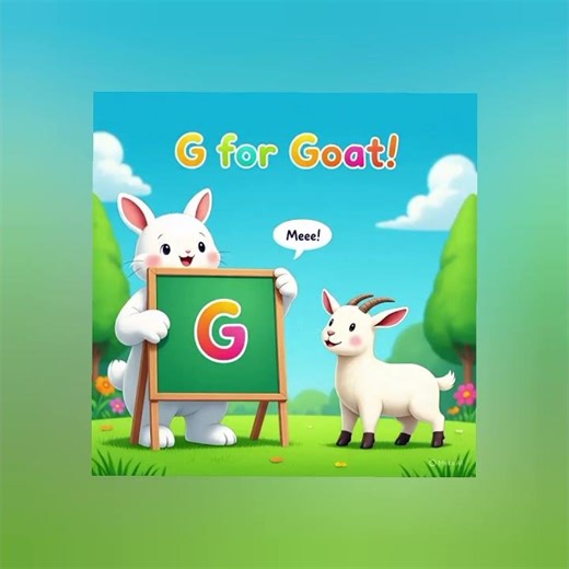 G for Goat | Rabbit Says G for Goat | Kids Learning Alphabet 🐐✨
