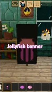 JELLYFISH banner in MINECRAFT🎐 #minecraft #tutorial #oceanlife