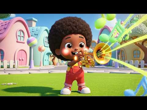 La Pequeña Trompeta Hace Tut Tut Traa | Canciones de Instrumentos y Ritmo Infantil