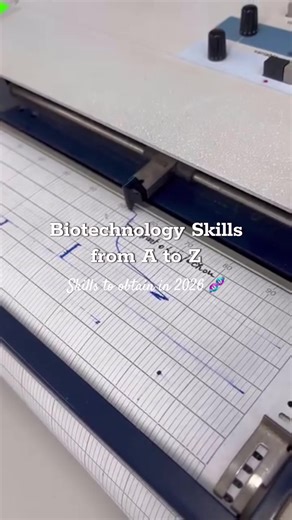Biotechnology is not just knowledge, it’s SKILLS. Here’s your A to Z roadmap for 2026 🧬 #biotechskills #biotechstudent #womeninstem #stemmajor #laboratory