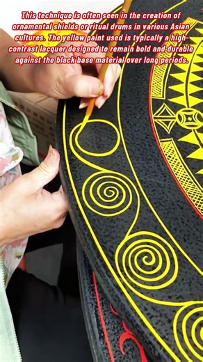 The Mesmerizing Artistry Of Hand Painting Traditional Circular Patterns